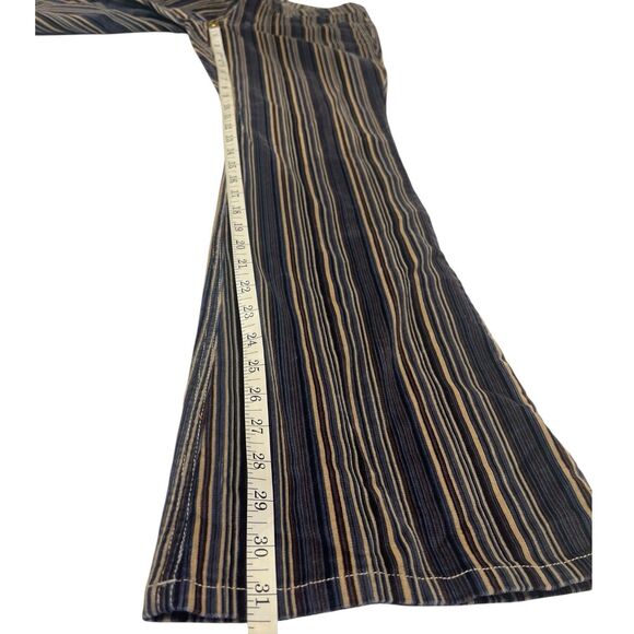 Jou Jou Striped Corduroy Flare Pants Y2K Low Rise 28x31 Festival Rare NWT size 5 - Picture 7 of 13